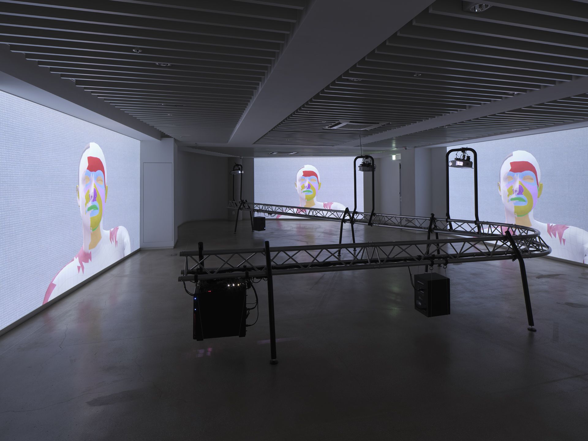 ↑ ELEPHANT JUICE at Plateform-L Seoul as part of Automated Photography (2022). Photo ECAL / Florian Amoser